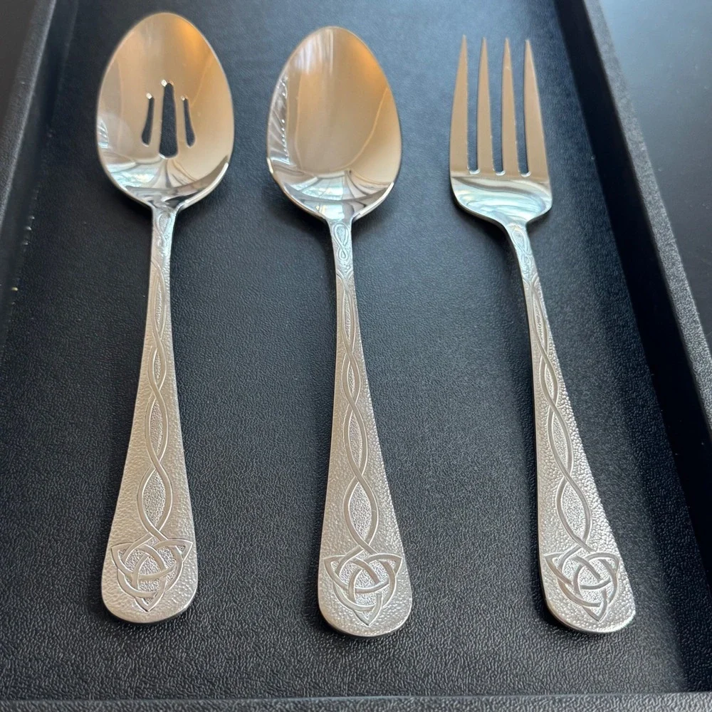 SMI USA Serving Set Trinity‎ Celtic Knot Design Replacement Silverware 3 Piece